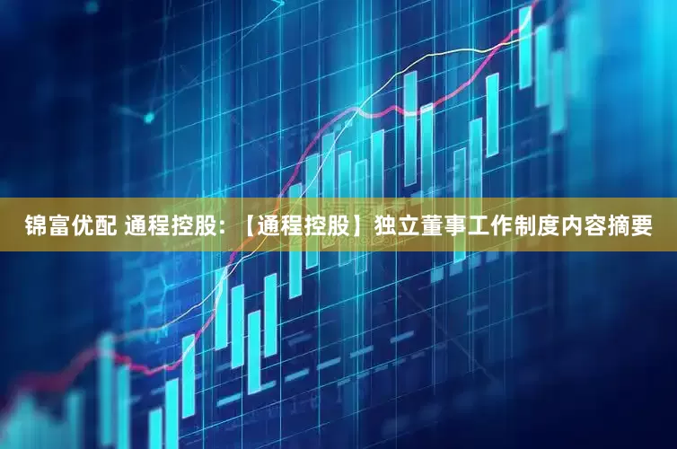锦富优配 通程控股: 【通程控股】独立董事工作制度内容摘要
